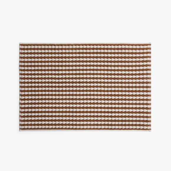 Open Box - Parachute - Terry Check Tub Mat Pecan - Parachute Pecan - Picture 1 of 3